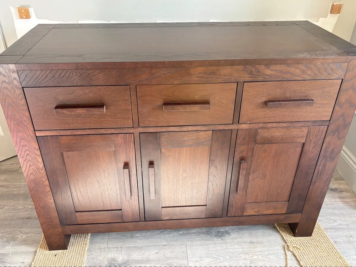 Modern Solid oak sideboard - Image 1