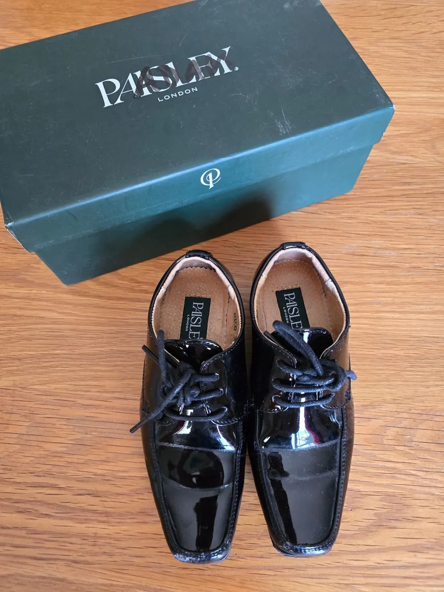 Paisley London Boys Patent Shoes - Size UK 10 - Image 1