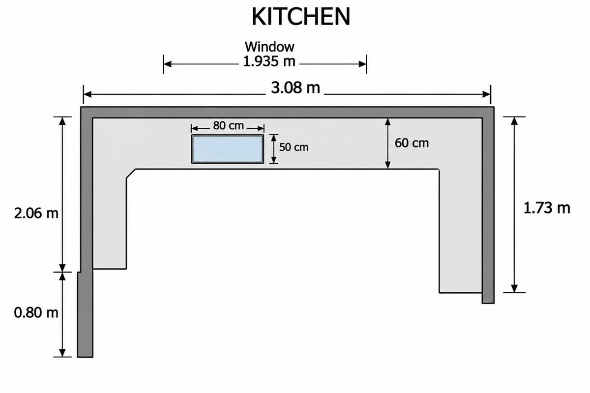 Modern Grey Kitchen Cabinets, Island Counter, sink - Image 4