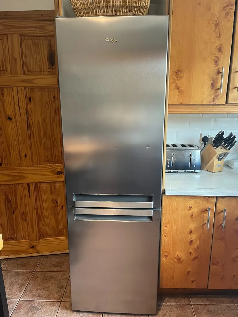 Whirlpool Fridge Freezer – Stainless Steel – 339L - Image 1