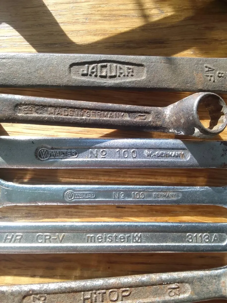 Vintage spanners jaguar ford walter king dick - Image 3