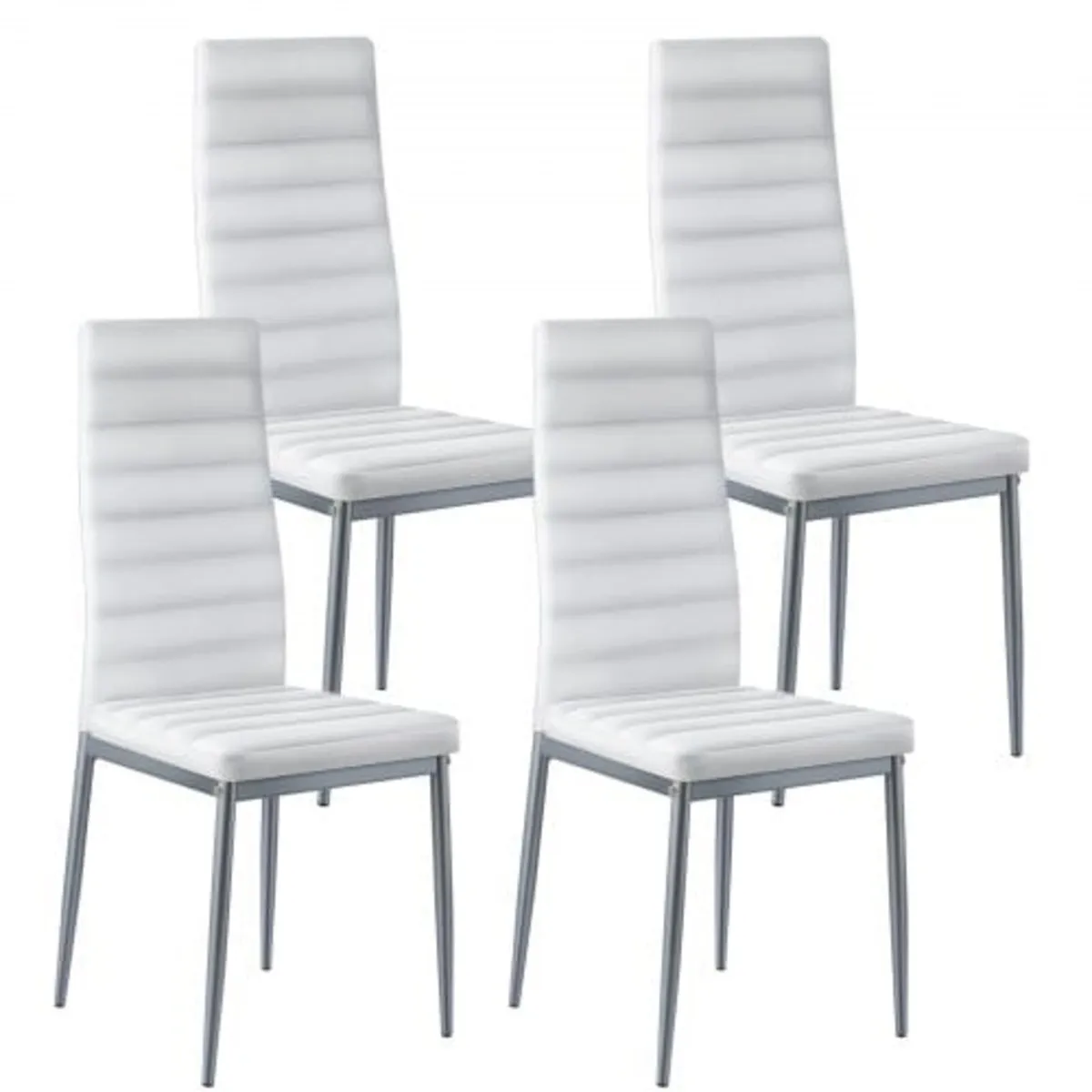 Modern Dining Room Accent Chairs Set of 4, Upholst - Image 1