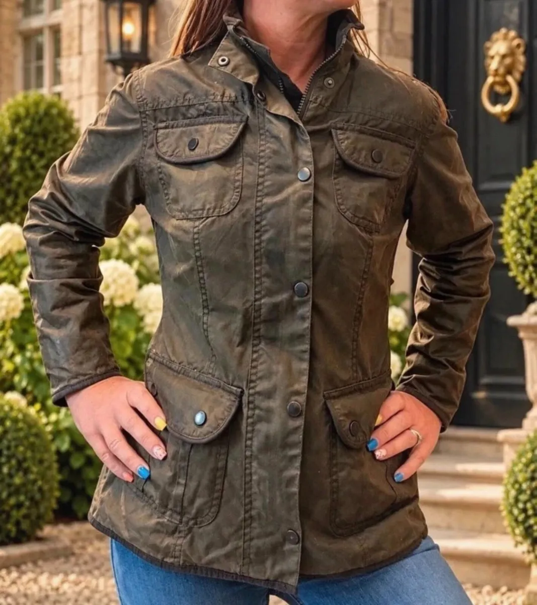 Barbour L1091 Ladies Utility Wax Jacket – UK 10 | - Image 1