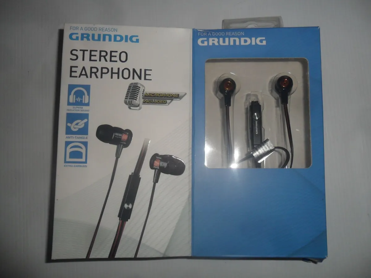 stereo earphone with microphone - Image 1