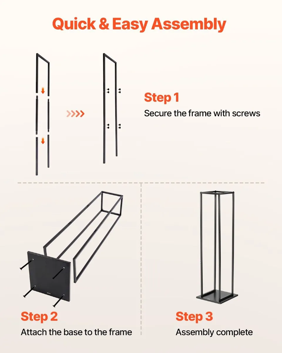 Indoor Firewood Rack, 45kg Capacity - Image 3