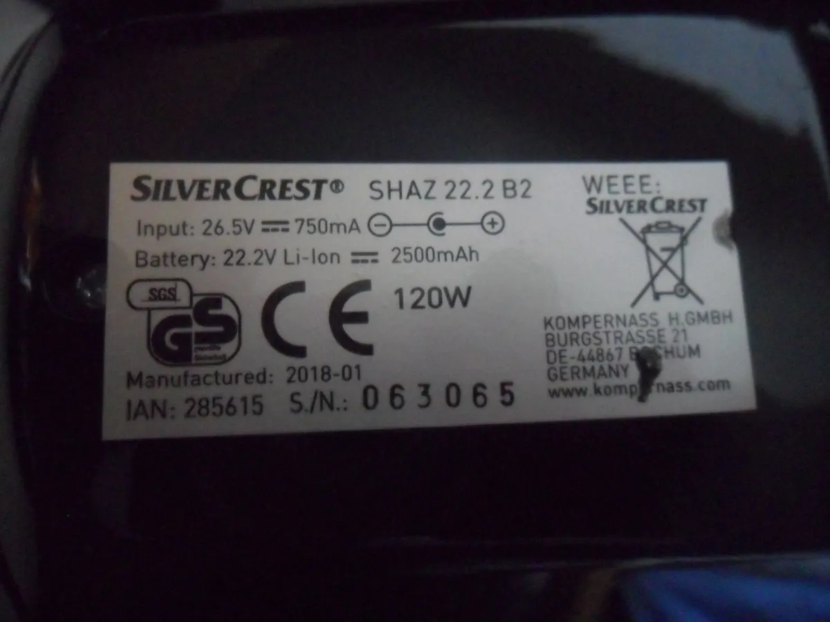 SilverCrest cordless vacuum cleaner. - Image 3