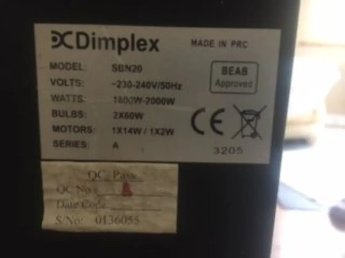 dimplex electric heater - Image 2