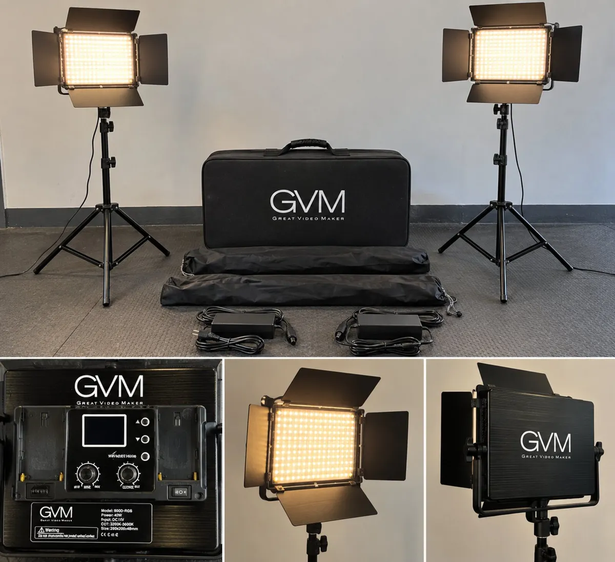 GVM 800D-RGB LED Video Lighting Kit - Image 1