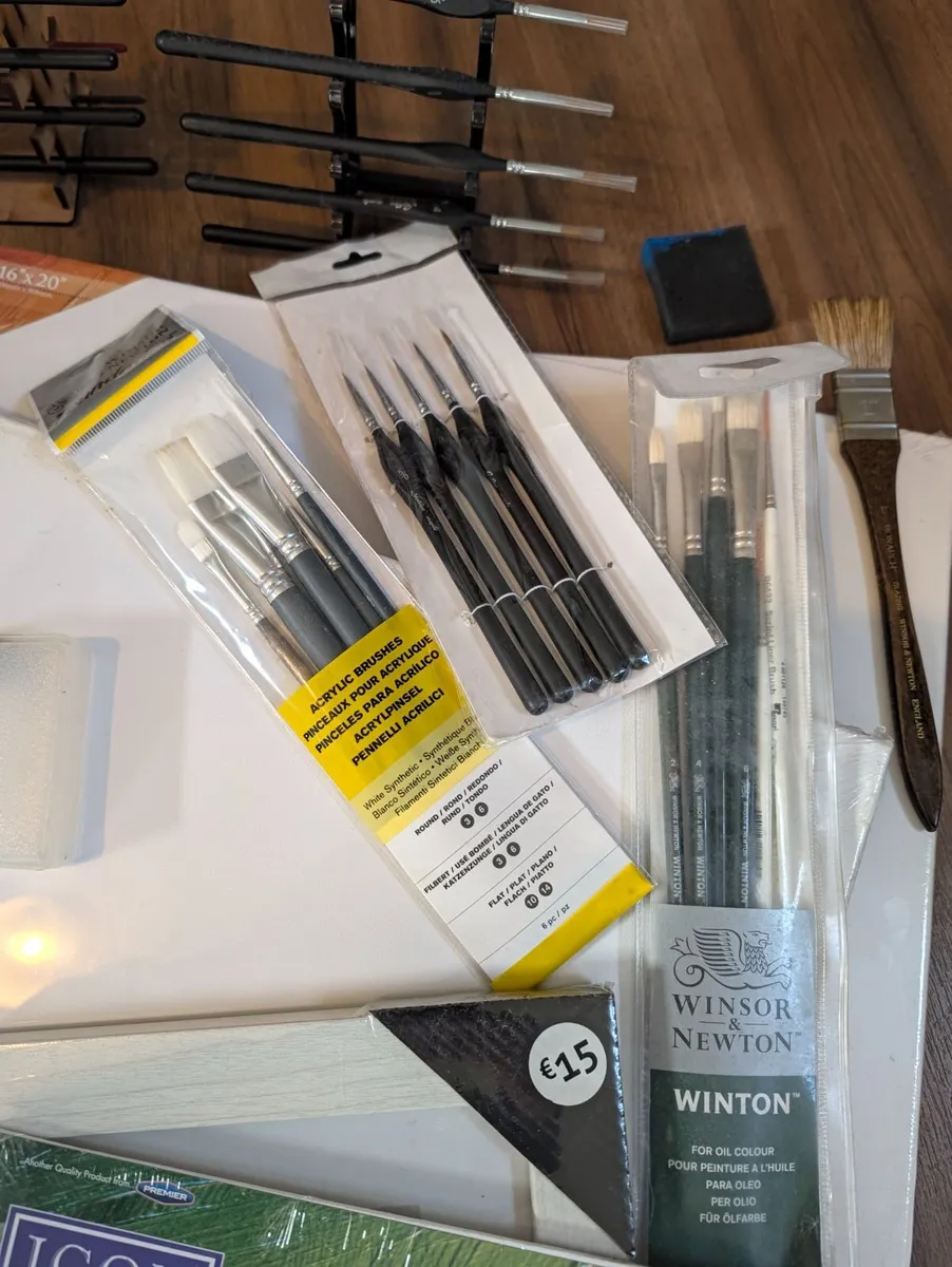 Oil Painting Brushes Canvases Paints Oils etc - Image 3