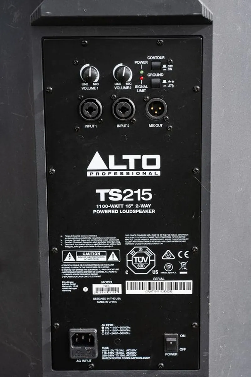 Alto 1100 Wt Pa Speaker - Image 2