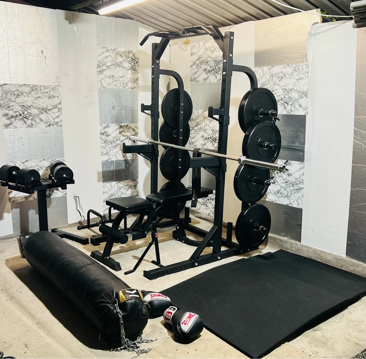 COMMERCIAL COMPLETE  HOME GYM SET UP: READ AD - Image 2