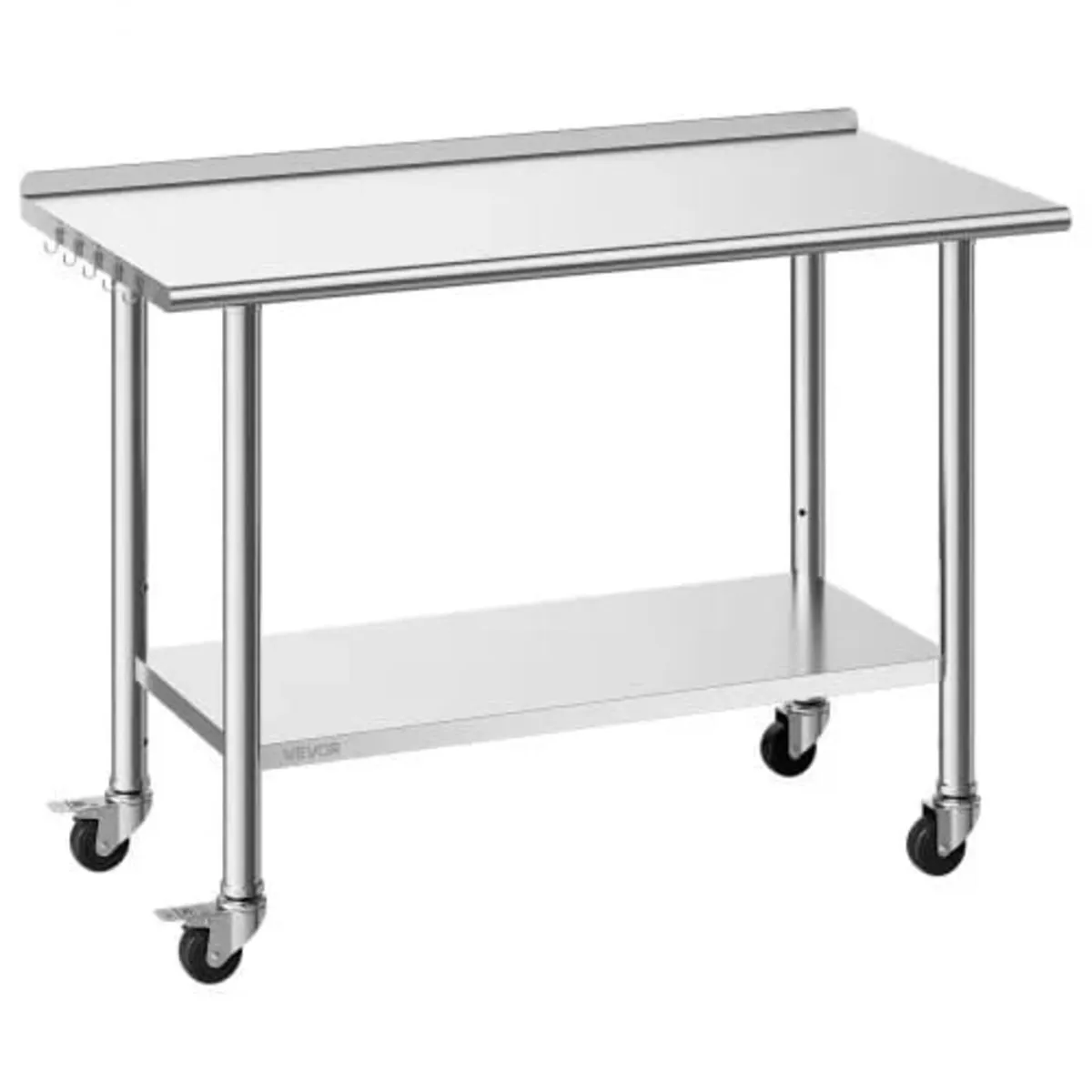 Stainless Steel Work Table, 61x122 cm Food Prep Ta - Image 1