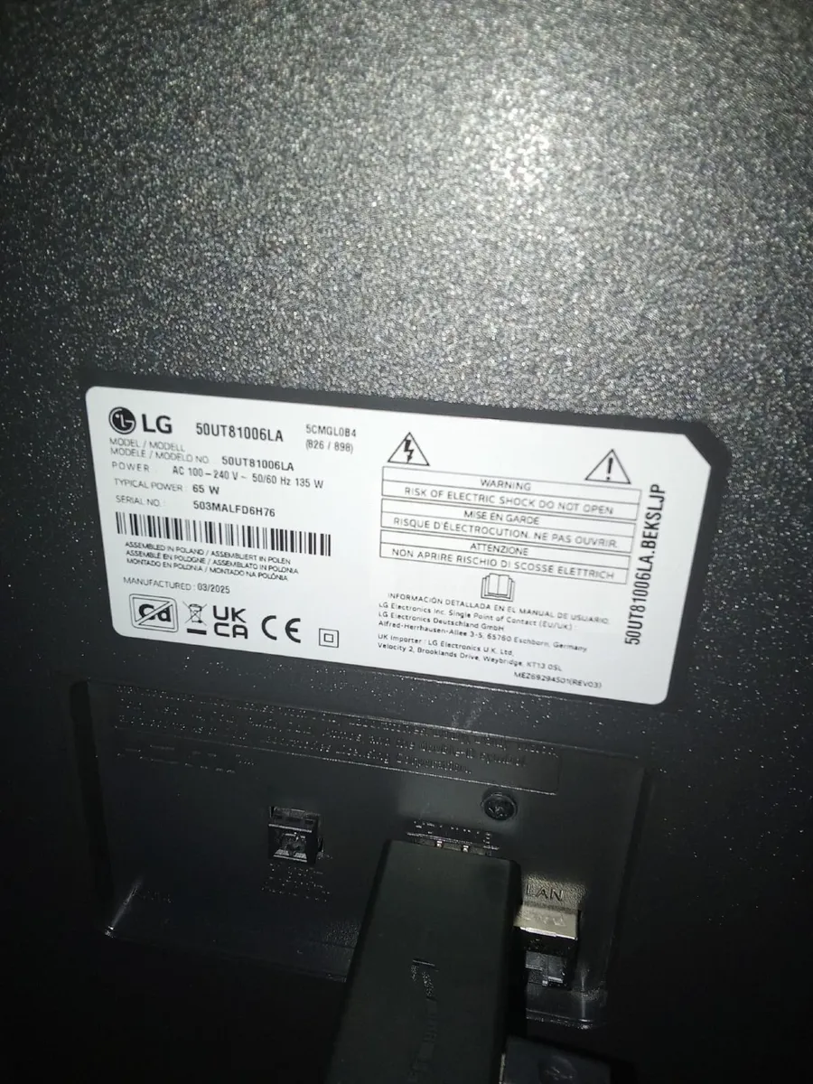 LG 50 inch 4 k ultra hd smart tv - Image 3