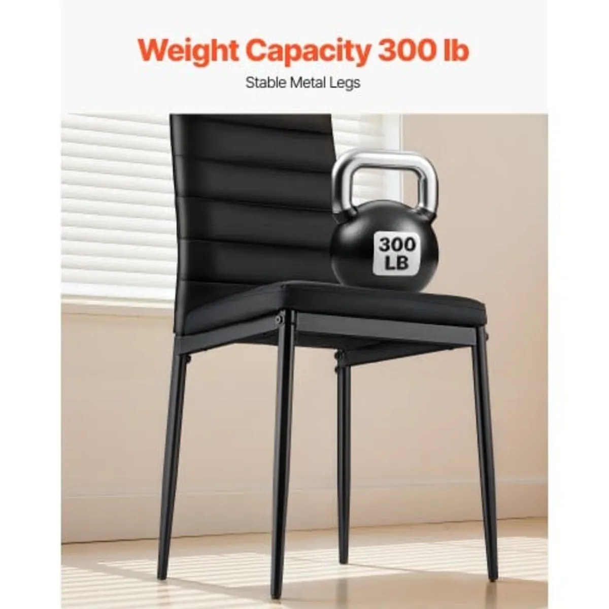 Modern Dining Room Accent Chairs Set of 6, Upholst - Image 2