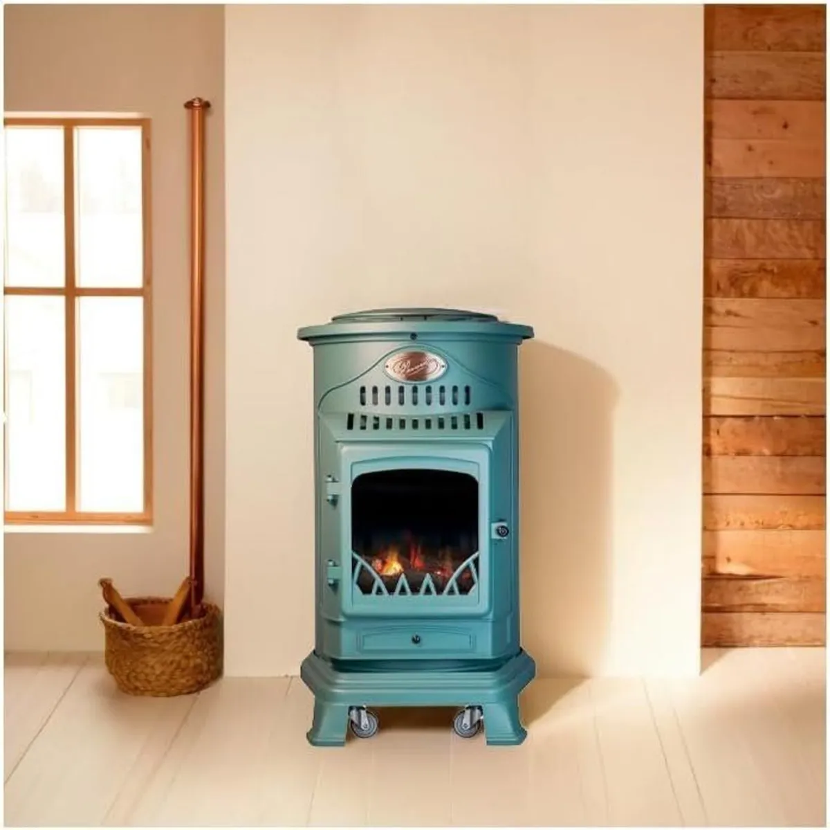 🔥 PROVENCE GREEN MOBILE GAS FIRE – 3.4kW REAL FLA - Image 2