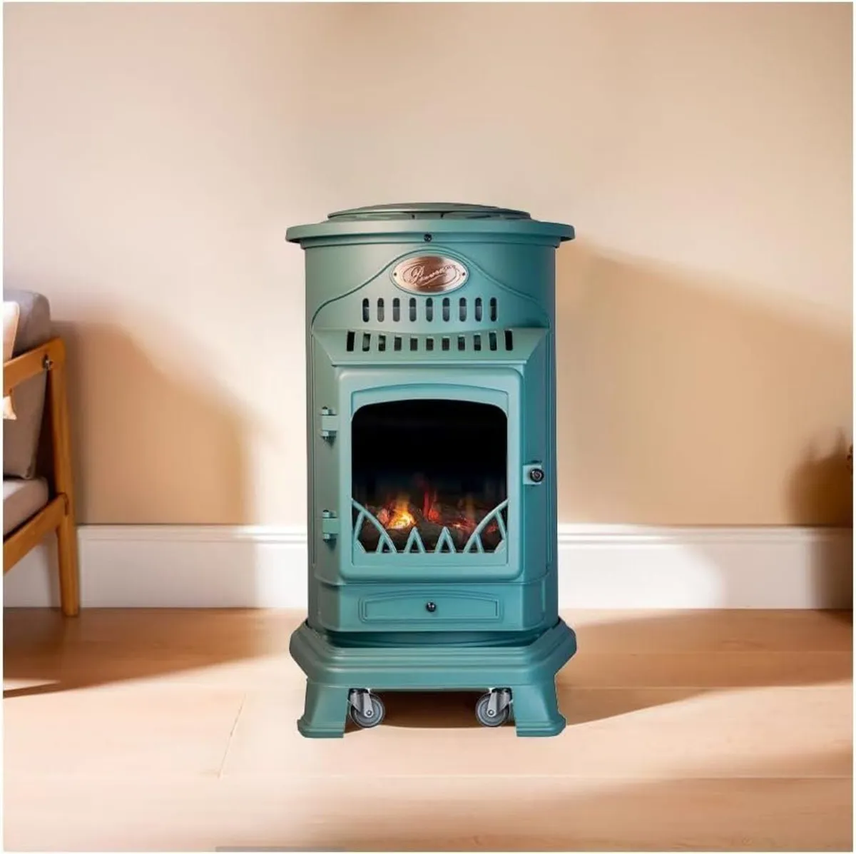 🔥 PROVENCE GREEN MOBILE GAS FIRE – 3.4kW REAL FLA - Image 4