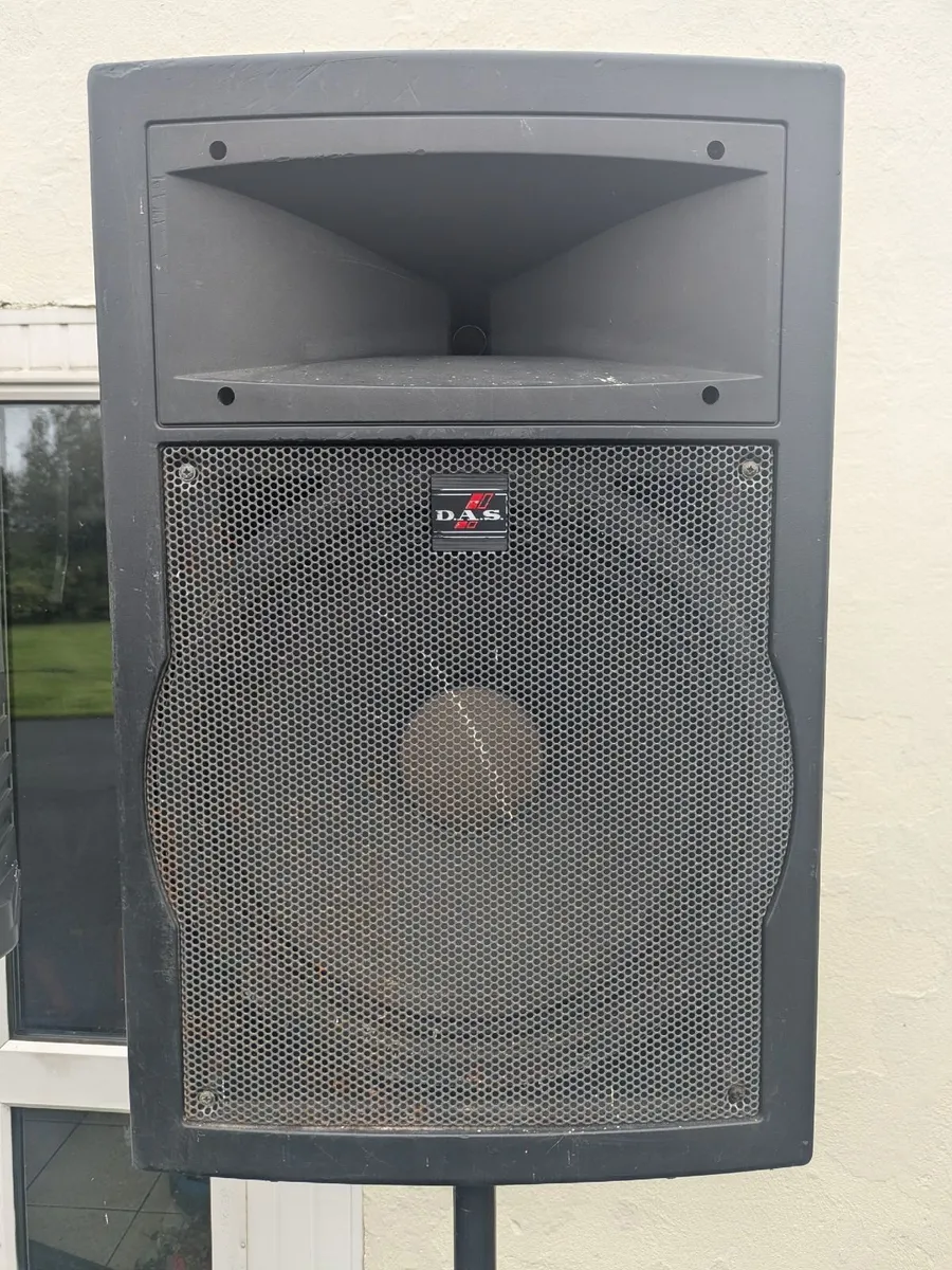 2 DAS DS-15 Passive Tops with 2 Stands - Image 3