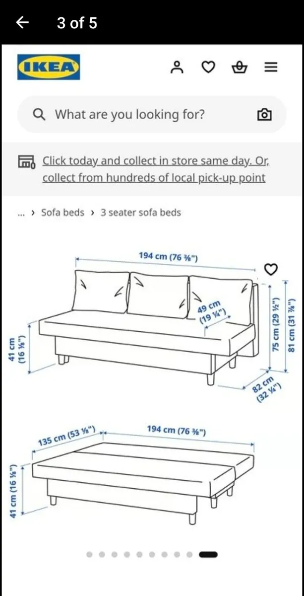 Sofa bed - Image 4