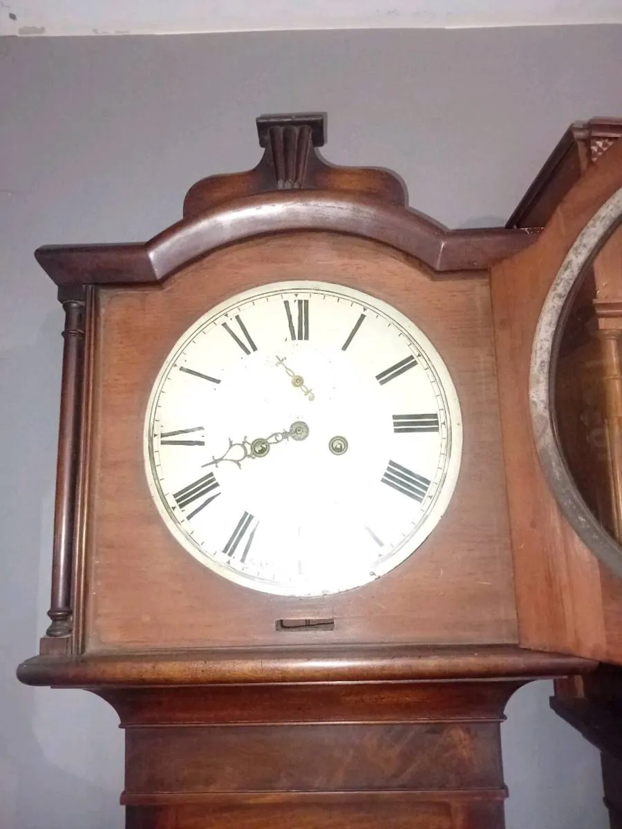 Antique grandfather clock - Image 4