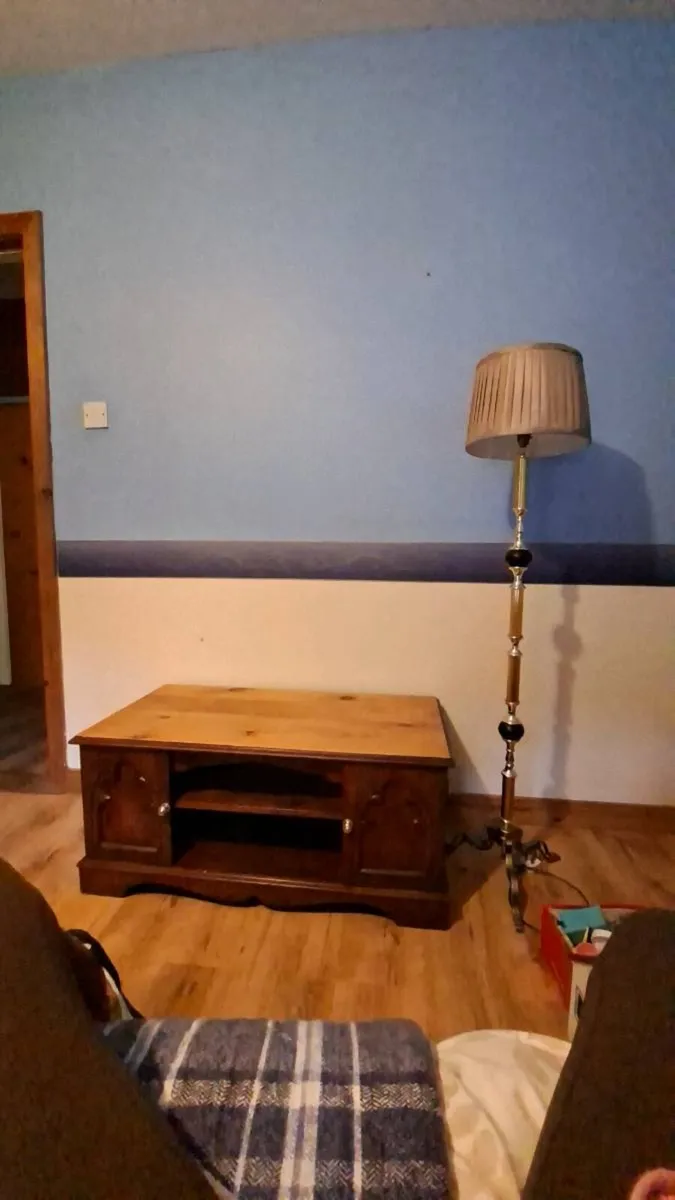 Lamp and TV unit.