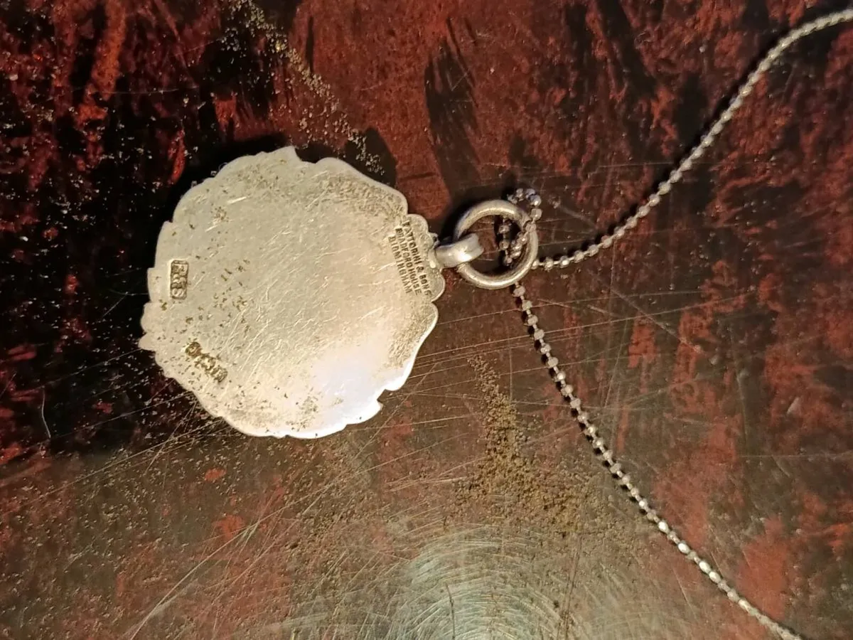 Vintage sterling silver Frattorinipendant on chain - Image 2