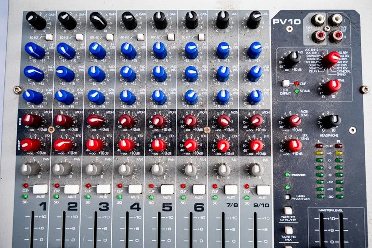 Peavey 10 Channell Mixer - Image 2