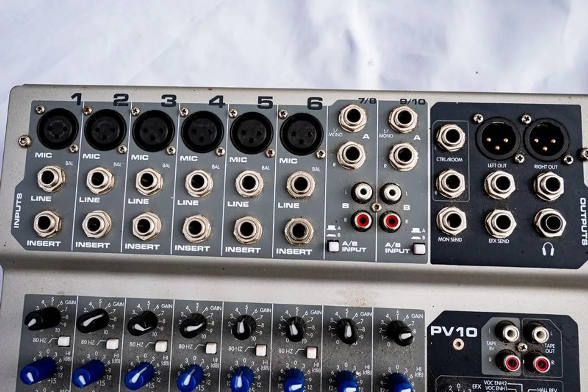 Peavey 10 Channell Mixer - Image 4