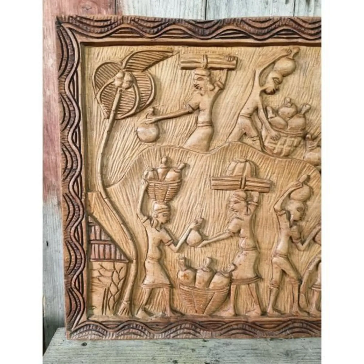 Carved Wooden Wall Plaque KAS1399 - Image 2