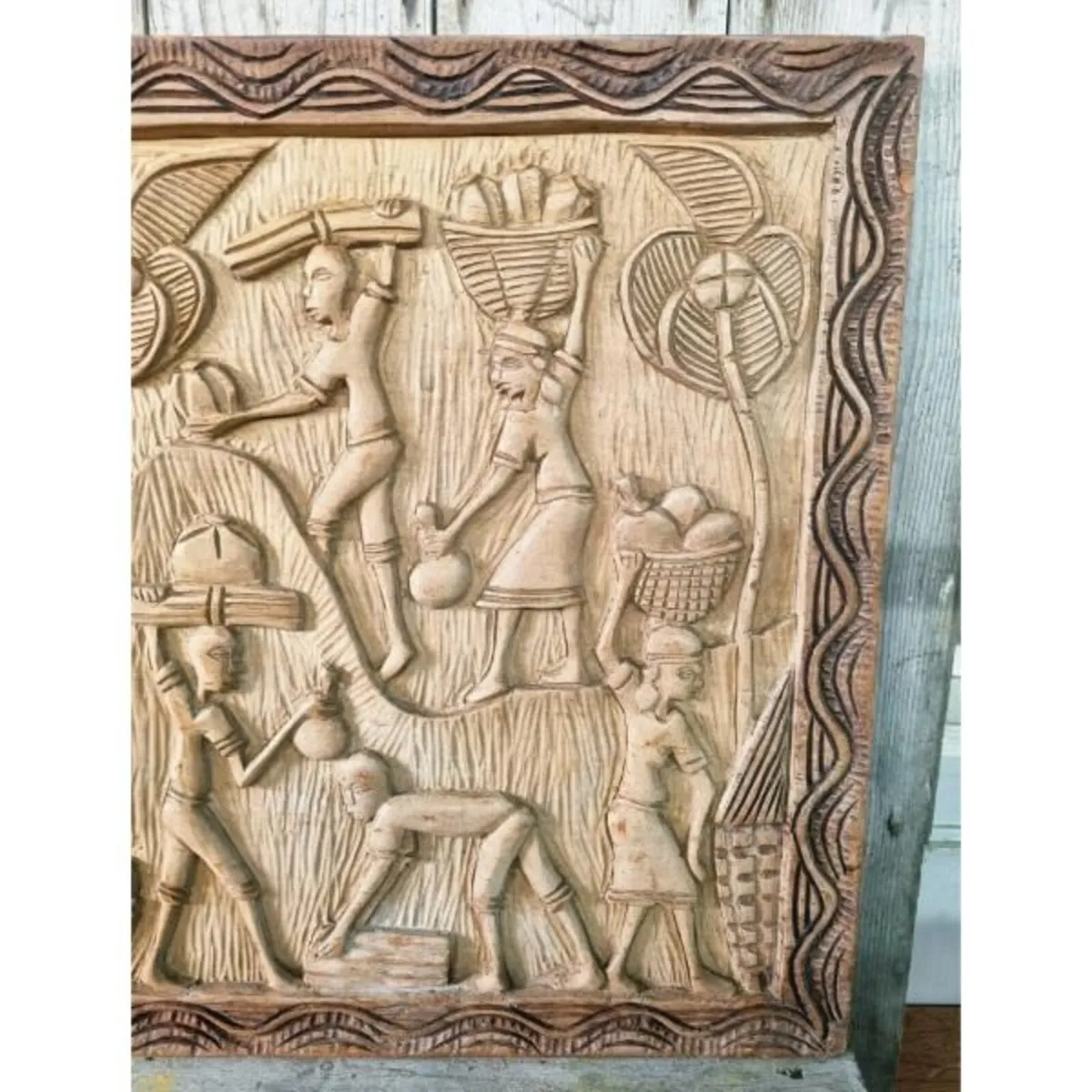 Carved Wooden Wall Plaque KAS1399 - Image 3