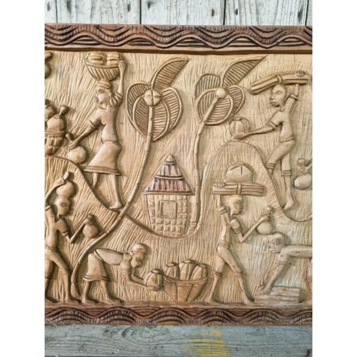 Carved Wooden Wall Plaque KAS1399 - Image 4
