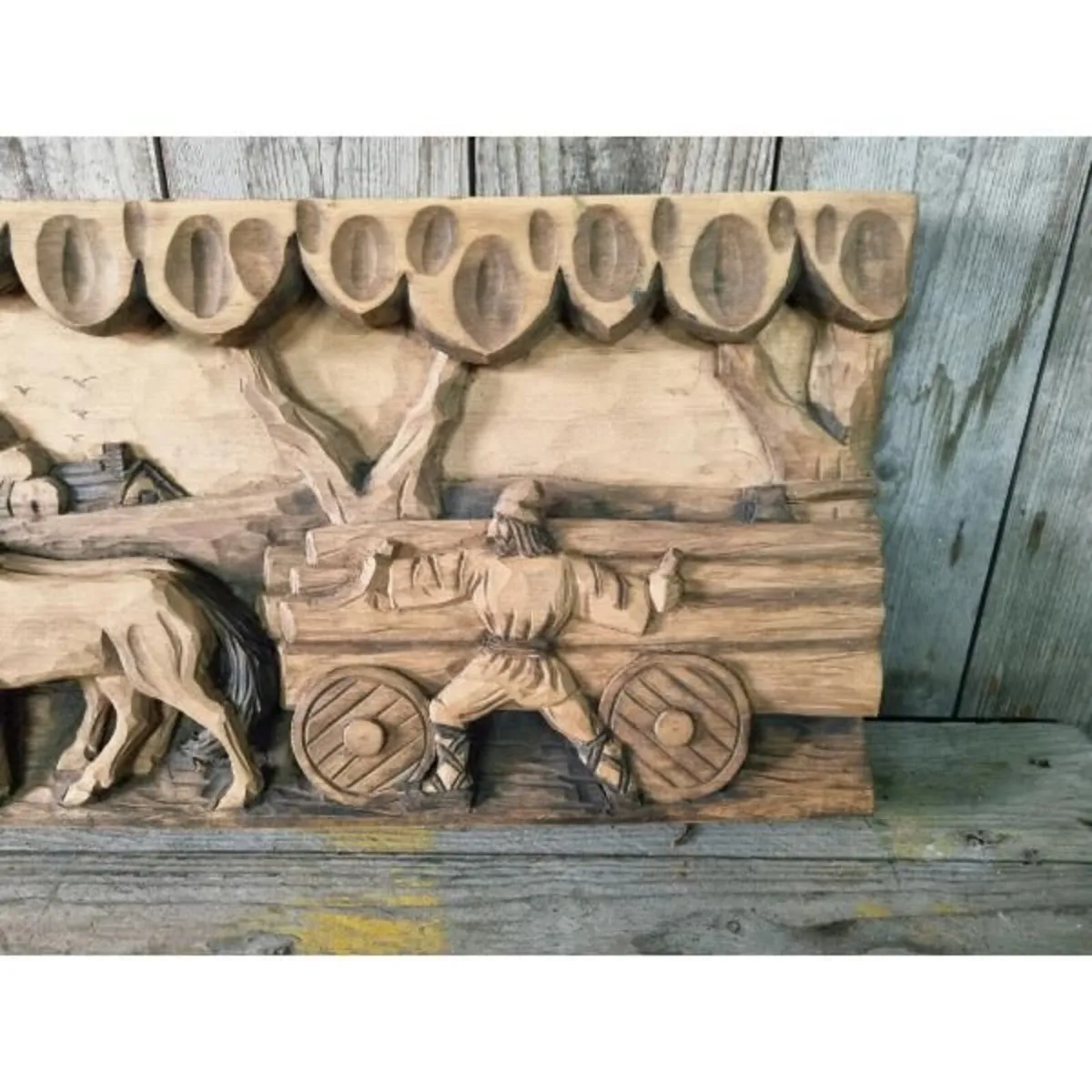 Carved Wooden Wall Plaque KAS1398 - Image 3
