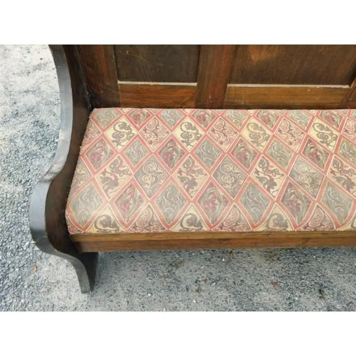Wooden High Back Settle Bench KAS1395 - Image 3