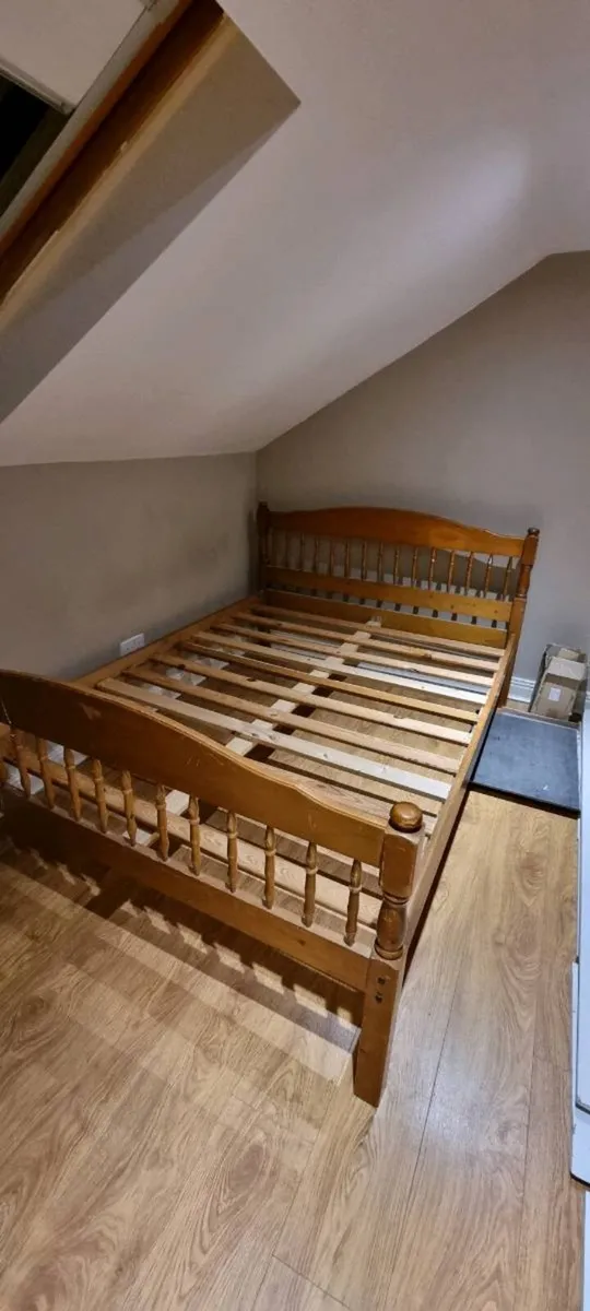 Solid Wood Bed Frame - Image 1