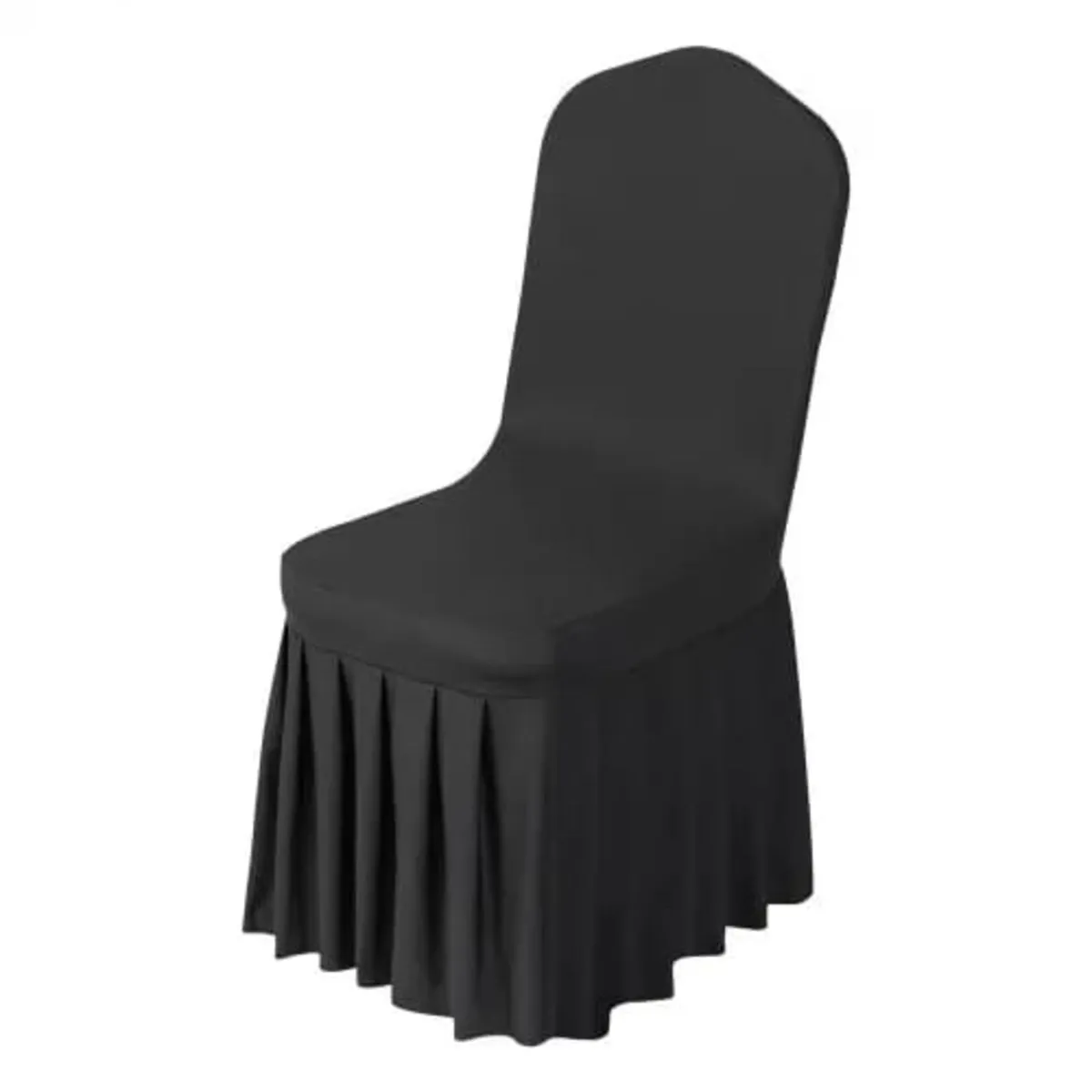 30 Pcs Black Chair Covers, Polyester Spandex Chair - Image 1