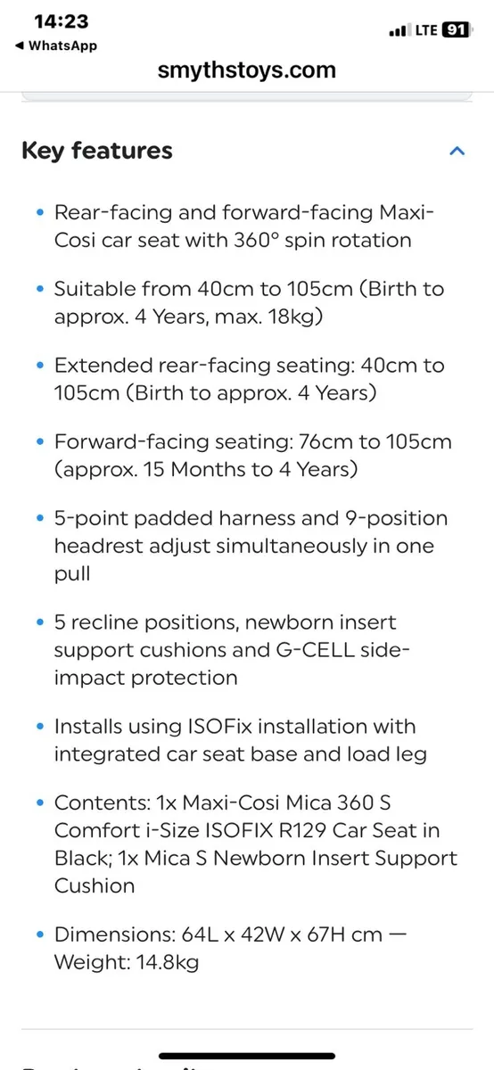 Baby car seat 💺 - Image 3