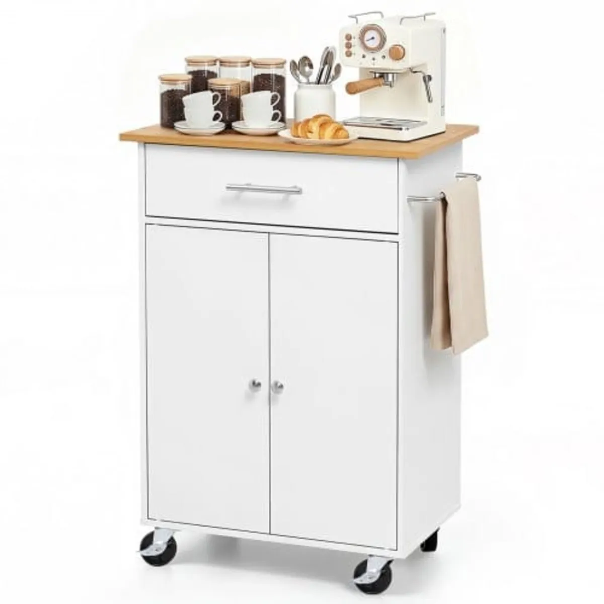 Kitchen Island Cart with Storage, 631 mm Wide Mobi - Image 1