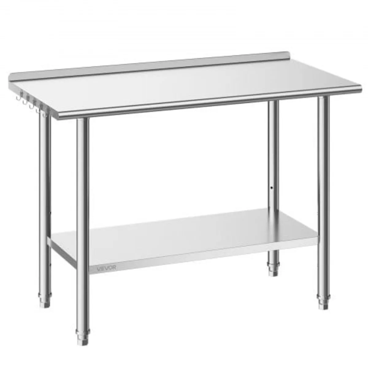 Stainless Steel Work Table, 61x122 cm Food Prep Ta - Image 1