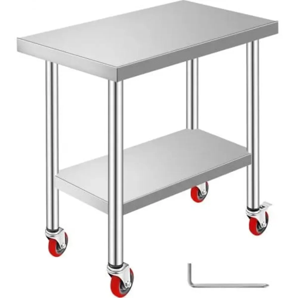 Stainless Steel Work Table 30 x 24 x 33 Inch, 700 - Image 1