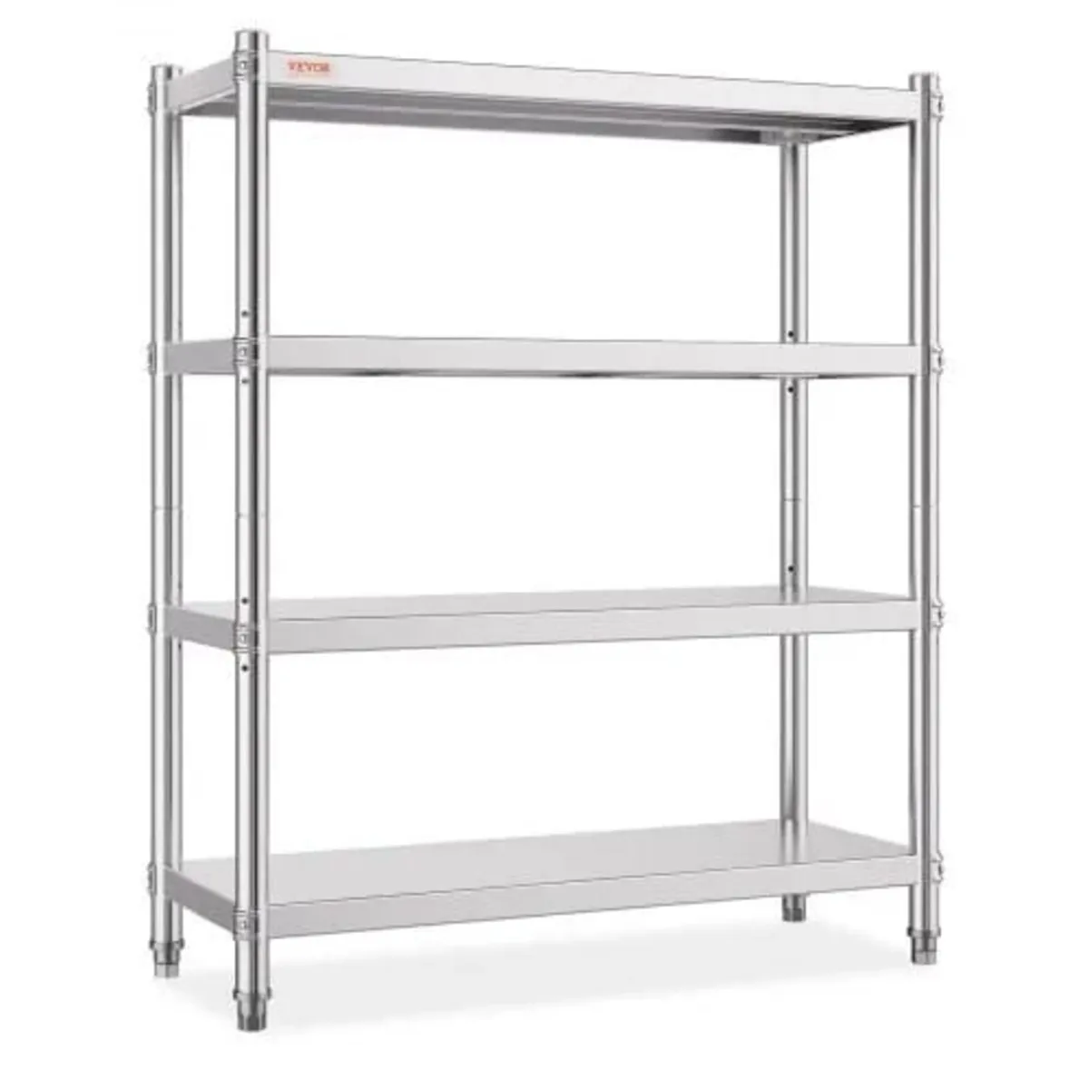Stainless Steel Shelving, 118.9 x 47 cm 4 Tier Adj - Image 1