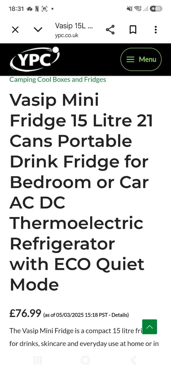 Mini Fridge - Image 1