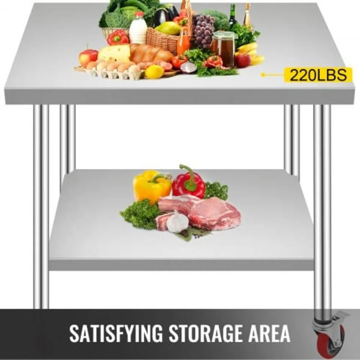 Stainless Steel Work Table 36 x 30 x 34 Inch, 700 - Image 3