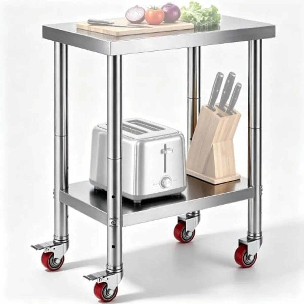 Stainless Steel Work Table 24 x 18 x 34 Inch, 700 - Image 1