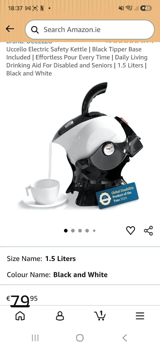 Uccello electric safety kettle - Image 1