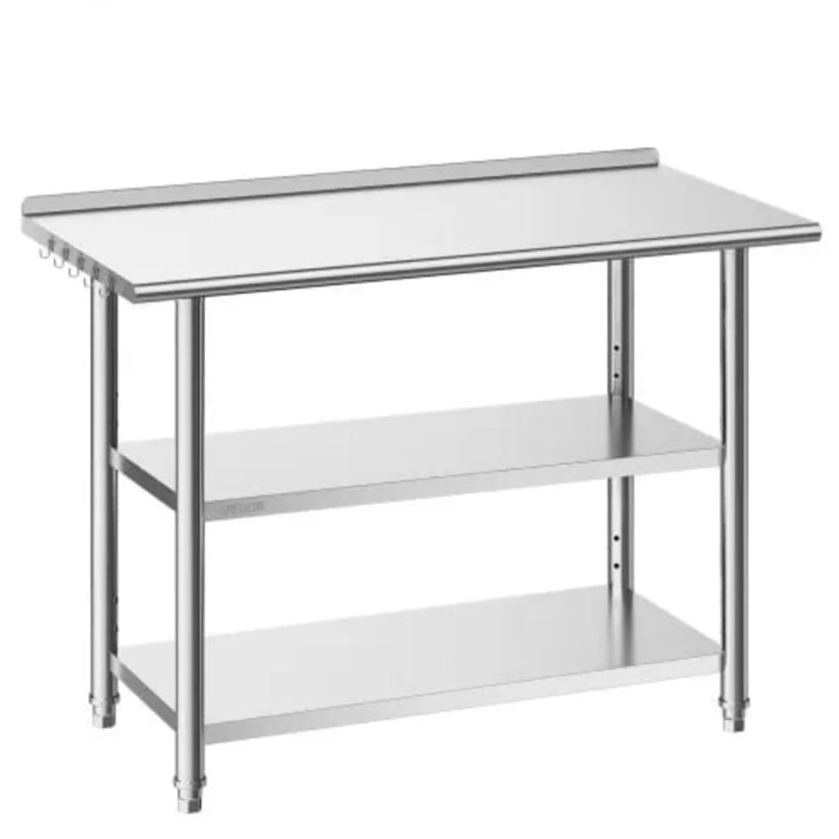 Stainless Steel Work Table, 61x122 cm Food Prep Ta - Image 1