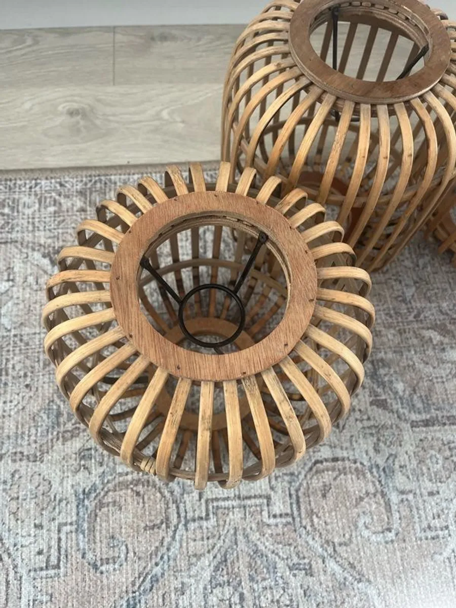 Rattan Light Shades - Image 2