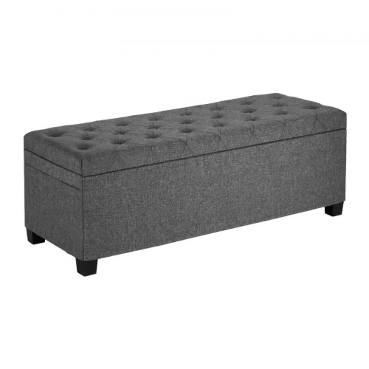 Storage Ottoman Bench, Button-Tufted End of Bed Be - Image 1