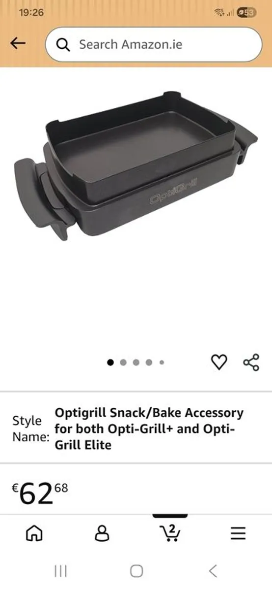 Tefal optigrill BAKING TRAY - Image 3