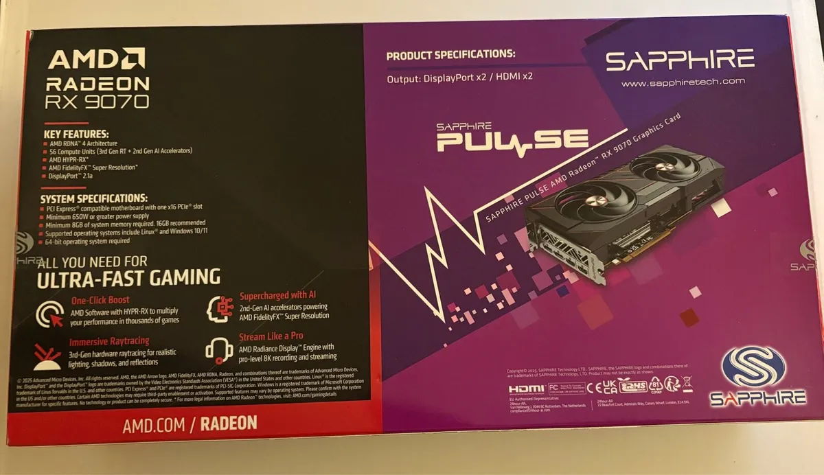 Sapphire Pulse RX 9070 16GB GDDR6 Graphics Card - Image 4