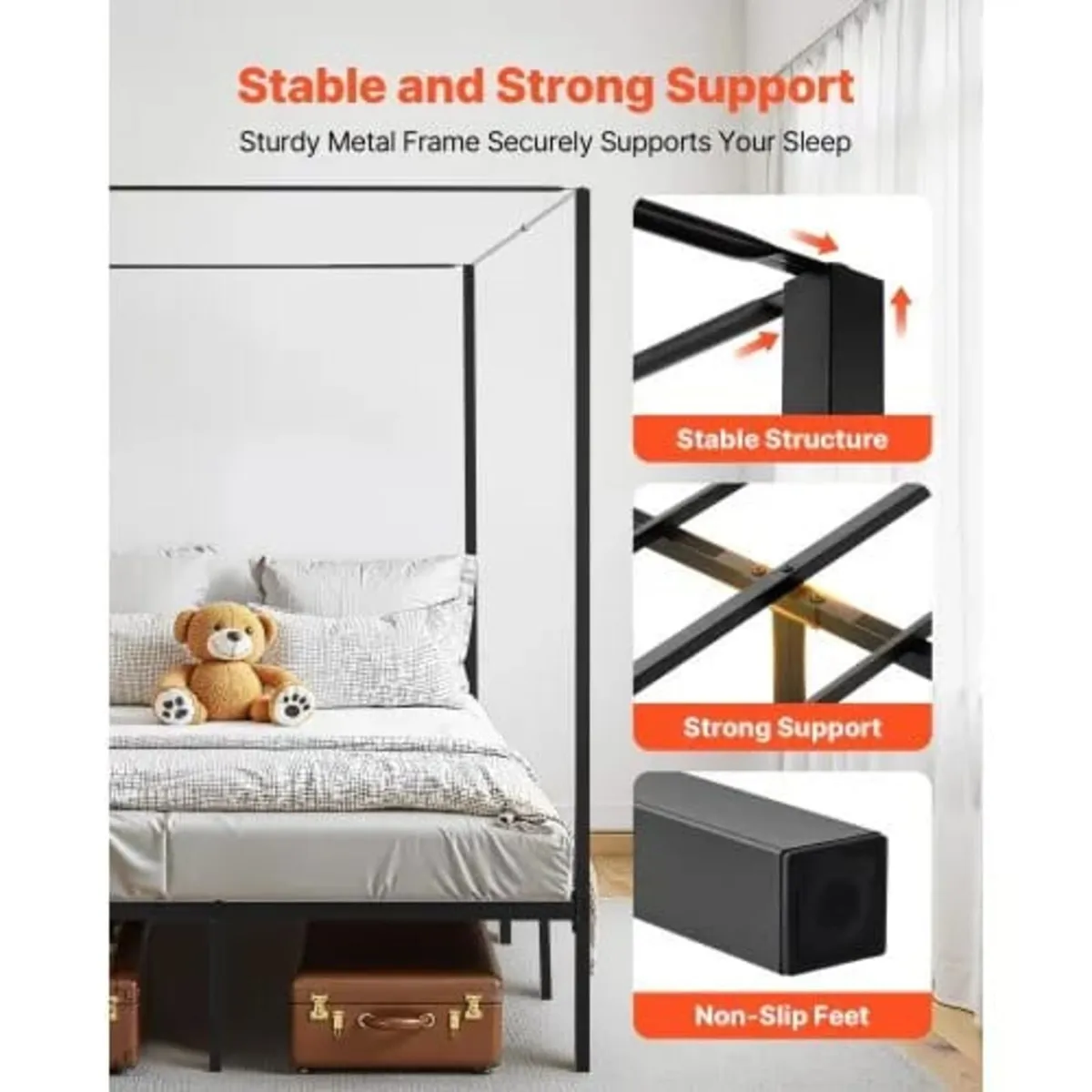 Rollaway Bed, 31 in x 75 in Folding Bed with 5 in - Image 2