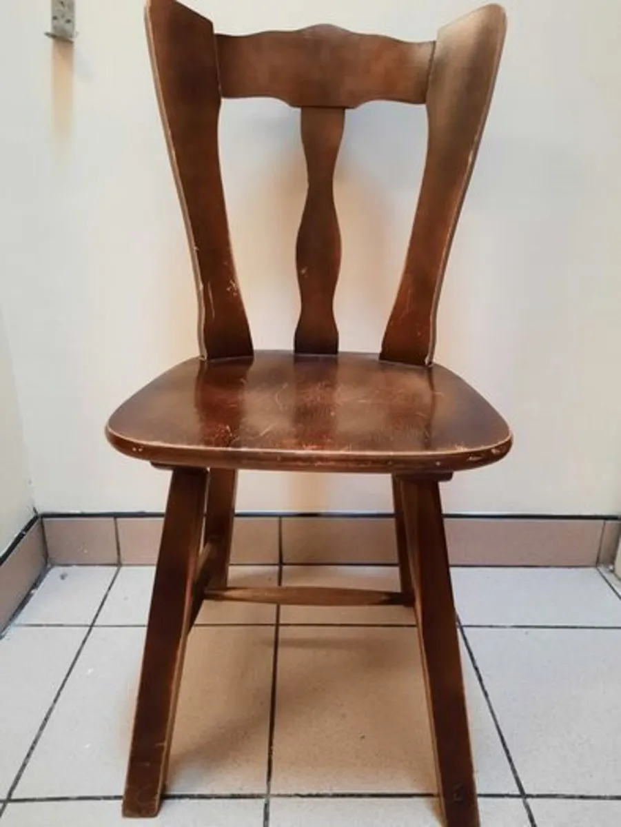 Solid wood table and chairs (x12) - Image 3